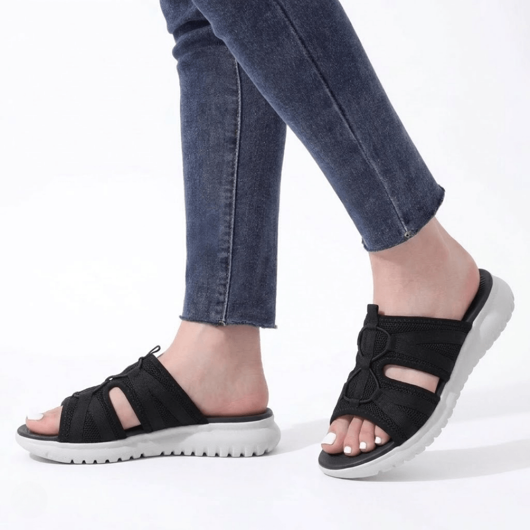 CapeRelief™ Aria Orthopedic Slide Sandals – Cushioned Support & Pain Relief (All-Day Comfort)