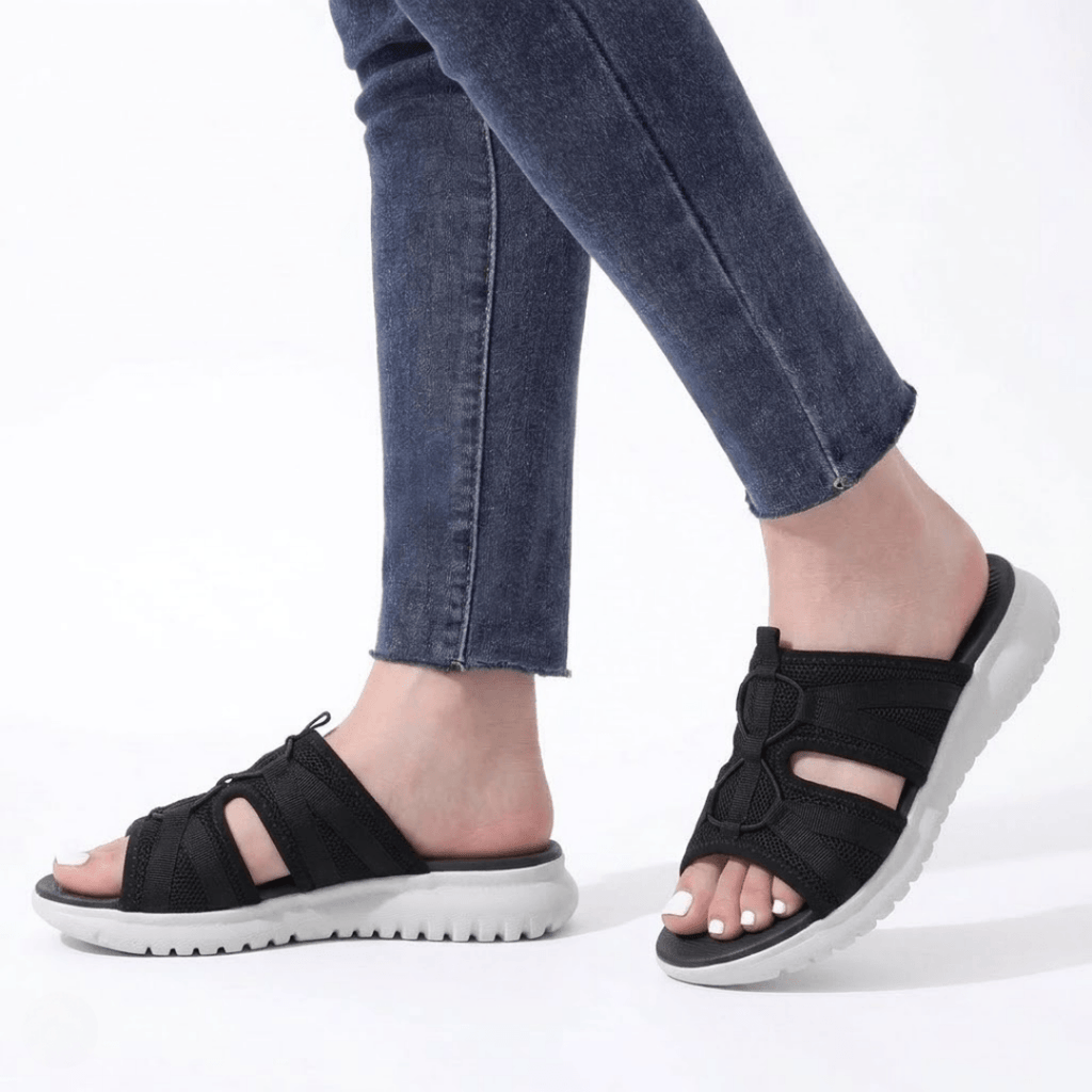 CapeRelief™ Aria Orthopedic Slide Sandals – Cushioned Support & Pain Relief (All-Day Comfort)