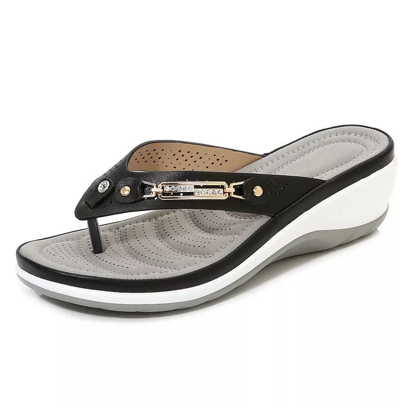 CapeRelief™ Orthopedic Arch Support Soft Cushion Leather Sandals — Walk Pain-Free in Total Comfort