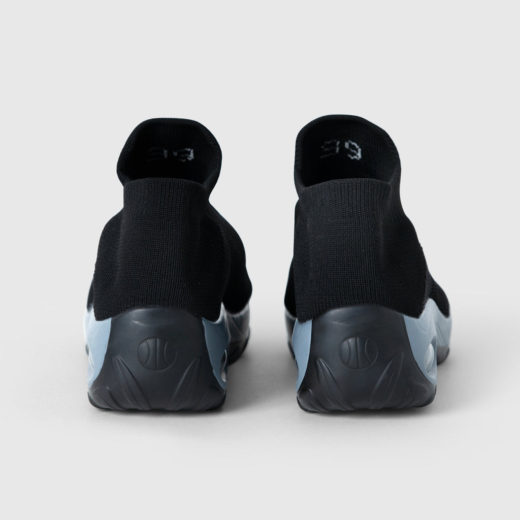 Breathable No-Tie Stretch Shoes - Black Grey
