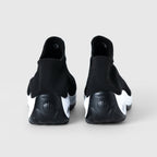 Breathable No-Tie Stretch Shoes - Black White