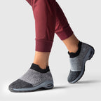 Breathable No-Tie Stretch Shoes - Grey