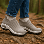 Breathable No-Tie Stretch Shoes - Khaki