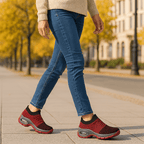 Breathable No-Tie Stretch Shoes - Red