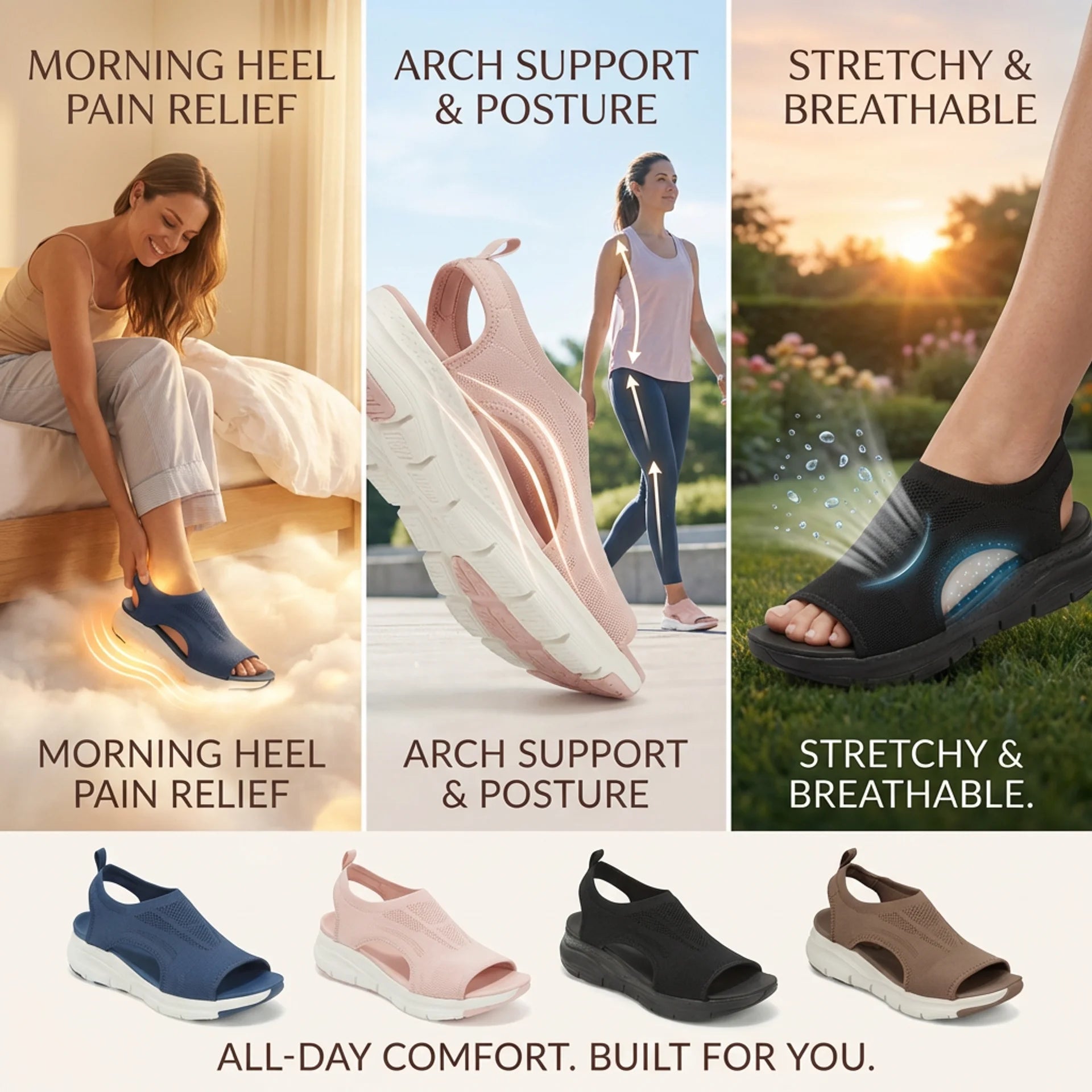 CapeRelief™ Orthopedic Sandals for Women — Walk Pain-Free Again, Starting Today
