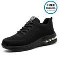 CapeRelief™  Ortho Safety PRO for Men | Comfortable Steel Toe Shoes + FREE Insoles