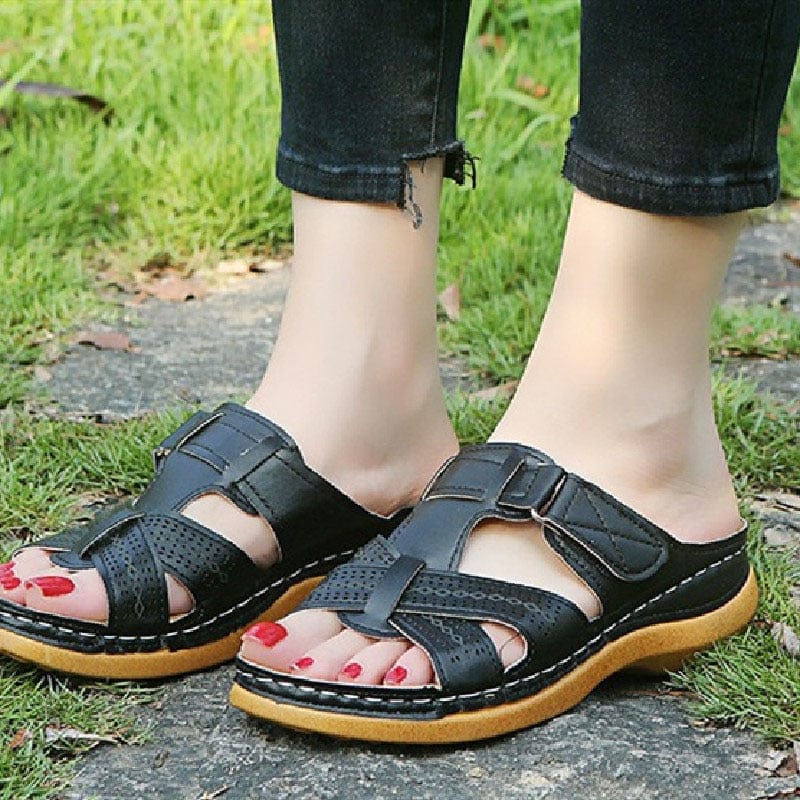 CapeRelief™ Aria Orthopedic Slide Sandals – Cushioned Support & Pain Relief (All-Day Comfort)