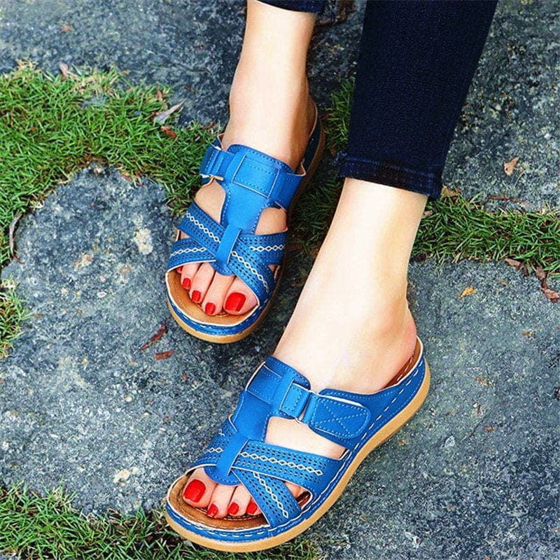 CapeRelief™ Aria Orthopedic Slide Sandals – Cushioned Support & Pain Relief (All-Day Comfort)