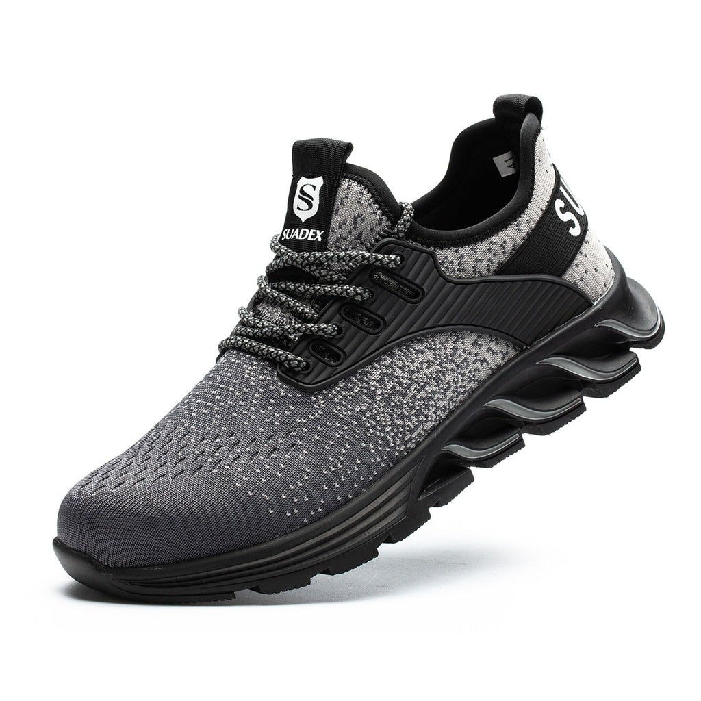Ortho Reinforced Safety Steel Toe Boots - Grey
