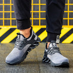 Ortho Reinforced Safety Steel Toe Boots - Grey