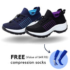 CapeRelief™ Slip-Resistant Ortho Shoe Bundle (2 Pairs + FREE Compression Socks)